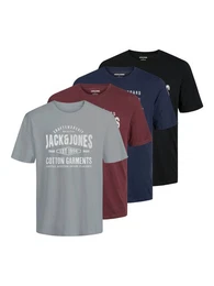 Rundhalsshirt JJSIMON TEE SS CREW NECK 5PK MP (Packung, 5-tlg)