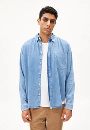 Langarmhemd GAVRAA Herren Hemd aus Bio-Baumwoll Mix (1-tlg., Relaxed Fit) Relaxed Fit
