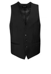 BOSS Weste H-Huge (1-tlg) Schwarz