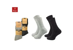 NERS Arbeitssocken Wintersocken Extra Warm Schwarz/Grau/Dunkelgrau