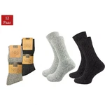 NERS Arbeitssocken Wintersocken Extra Warm Schwarz/Grau/Dunkelgrau