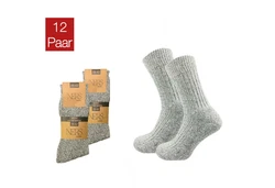 NERS Arbeitssocken Wintersocken Extra Warm Grau/Hellgrau