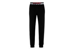 HUGO Pyjamahose Amsterdam Schwarz/Lila