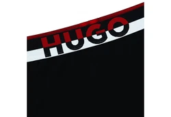 HUGO Pyjamahose Amsterdam Schwarz/Lila
