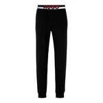 HUGO Pyjamahose Amsterdam Schwarz/Lila