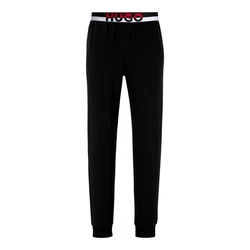 HUGO Pyjamahose Amsterdam Schwarz/Lila