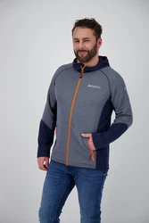 DEPROC Active Fleecejacke ELM NEW OS MEN Dunkelblau/Grau/Hellblau/Lila