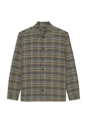 Marc O'Polo Jacke Hemd Dunkelgrün/Braun/Beige