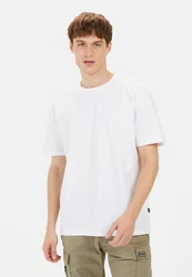 camel active Print-Shirt Weiß