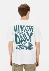 camel active Print-Shirt Weiß