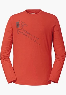 Schöffel Langarmshirt Hasliberg Rot/Orange/Braun/Dunkelrot Schöffel Langarmshirt Hasliberg Rot/Orange/Braun/Dunkelrot