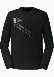 Schöffel Langarmshirt Hasliberg Beige/Schwarz/Braun
