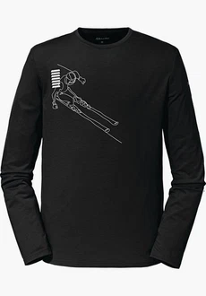Schöffel Langarmshirt Hasliberg Beige/Schwarz/Braun Schöffel Langarmshirt Hasliberg Beige/Schwarz/Braun