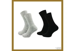 NERS Arbeitssocken Wintersocken Extra Warm Schwarz/Grau/Rot