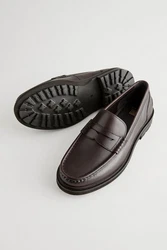 Next Penny Loafer Profilsohle (1-tlg) Dunkelbraun/Braun/Bordeaux/Dunkelrot/Rot