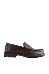Penny Loafer aus Leder mit Profilsohle Loafer (1-tlg)
