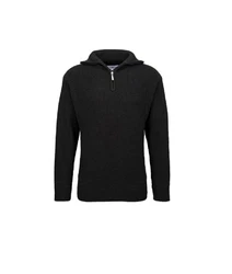 RennerXXL Longpullover Troyer Herren Schlupfpulli Dunkelgrau/Schwarz/Grau