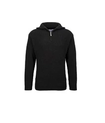 RennerXXL Longpullover Troyer Herren Schlupfpulli Dunkelgrau/Schwarz/Grau