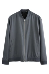Next Bomberjacke (1-St) Grau/Dunkelblau/Dunkelgrau/Hellgrau