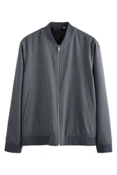 Next Bomberjacke (1-St) Grau/Dunkelblau/Dunkelgrau/Hellgrau