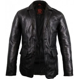 Lederblazer Herren Leder Sakko Leder Blazer aus echtem Leder Leichte Sommer Lederjacke