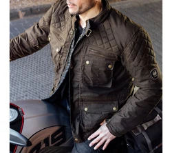 Merlin Motorradjacke Edale II Braun/Khaki/Dunkelgrün/Dunkelbraun