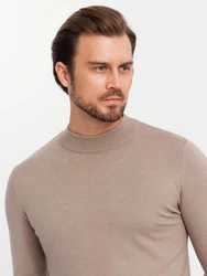 OMBRE Rollkragenpullover Khaki/Beige/Braun