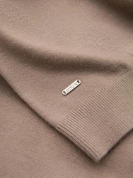 OMBRE Rollkragenpullover Khaki/Beige/Braun