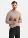 OMBRE Rollkragenpullover Khaki/Beige/Braun