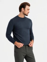OMBRE Rollkragenpullover Dunkelblau/Dunkelgrau/Blau