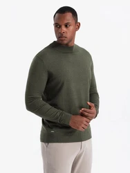 OMBRE Rollkragenpullover Dunkelgrün/Khaki/Schwarz