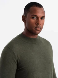 OMBRE Rollkragenpullover Dunkelgrün/Khaki/Schwarz