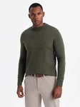 OMBRE Rollkragenpullover Dunkelgrün/Khaki/Schwarz