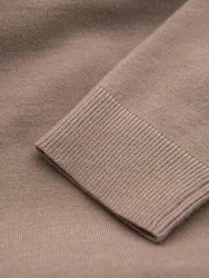 OMBRE Rollkragenpullover Herrenstrick Khaki/Braun/Beige/Grau