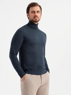 OMBRE Rollkragenpullover Herrenstrick