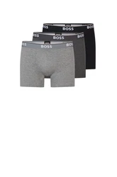 BOSS Boxer Brief 3P Power (Dreierpack) Grau/Gold/Braun/Rosa/Dunkelgrau/Schwarz