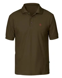 Fjllrven Poloshirt Polohemd Crowley Khaki/Dunkelgrün/Braun