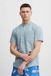 Blend Kurzarmhemd BHShirt Hellblau/Blau/Grau