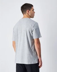 Champion T-Shirt Crewneck Kurzarmshirt Hellgrau/Grau/Dunkelblau