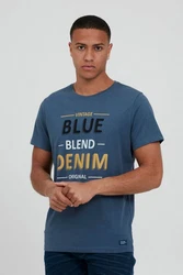Blend T-Shirt BLEND BHArtur Hellblau/Blau/Dunkelblau