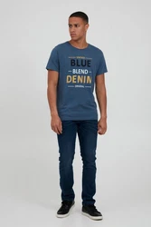 Blend T-Shirt BLEND BHArtur Hellblau/Blau/Dunkelblau