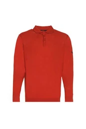 Poloshirt Herren Langarm-Poloshirt, 85 % Seide, 15 % Kaschmir, luxuris, S-2XL