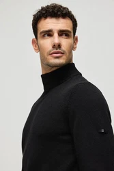 Silk and Cashmere Herren Rollkragenpullover 