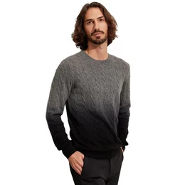 Sweater Herrenpullover aus geflochtenem Kaschmir S bis 2XL