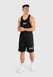 Smilodox Tanktop Classic Ripp Racerback Grau/Schwarz/Rosa