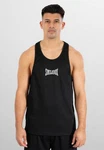 Smilodox Tanktop Classic Ripp Racerback Grau/Schwarz/Rosa