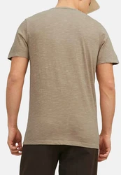 Jack & Jones T-Shirt 3er Pack Split Hellblau/Khaki/Blau/Beige/Grau