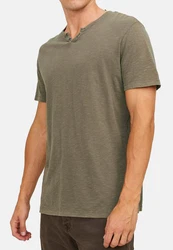 Jack & Jones T-Shirt 3er Pack Split Khaki/Dunkelgrün/Braun/Beige