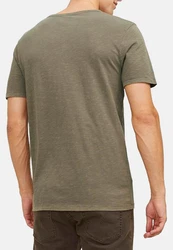 Jack & Jones T-Shirt 3er Pack Split Dunkelgrün/Khaki