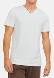 Jack & Jones T-Shirt 3er Pack Split Hellblau/Khaki/Blau/Beige/Grau